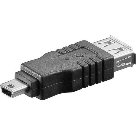 S-Impuls USB Mini B (m) - USB-A (v) adapter - USB2.0 / zwart