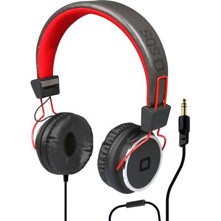 SBS Stereo wired headphones DJ PRO Jack 35 mm with integrated answer key and microphoneFrequency 18hz-25.000hz Red