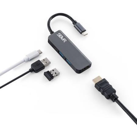SBVR 4 in 1 USB Type-C Multifunctionele Hub - Incl. HDMI