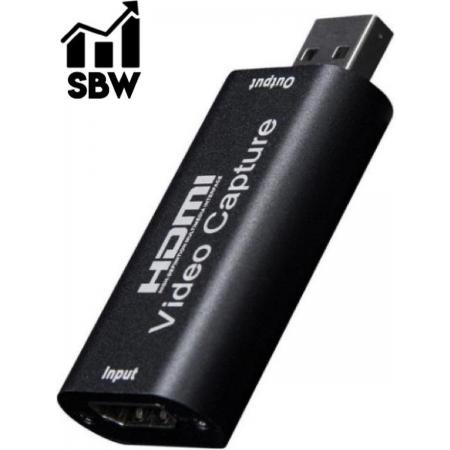SBW® HDMI Capture Card - Video Capture - HDMI - HDMI Naar USB - Video Bellen - Streamen - Gamen