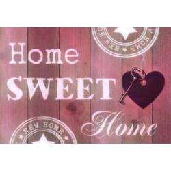 Diamond Painting Pakket volwassenen Home Sweet Home 30x45 Roze - FULL - SEOS Shop ®