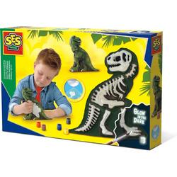Gieten en schilderen (- T-Rex met skelet)