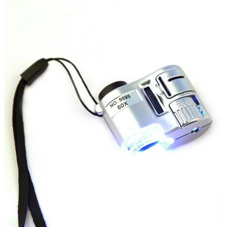 Mini Handloep Microscoop LED Verlichting aa commerce - Hand Vergrootglas - Loupe Lamp Met Licht