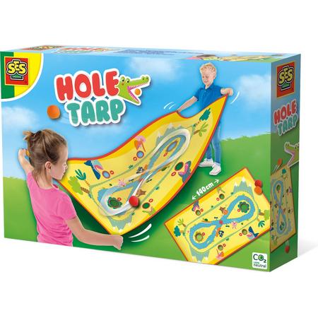 SES - Hole tarp - Wildwaterbaan - groot speeldoek met 2 splash water ballen - 2 tot 4 spelers - stimuleert samen spelen en buiten spelen