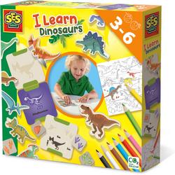   - Ik leer - dinosaurussen - knutselen en puzzelen - leren over 12 dinos - inclusief kleurpotloden, kleurplaat en stickers