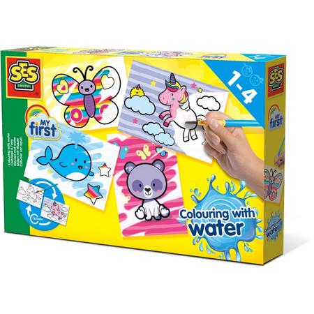 SES Creative Kleuren met water - Fantasie dieren