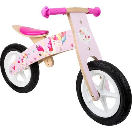 Houten loopfiets meisjes - Pink Unicorn - Roze - houten meisjes speelgoed vanaf 3 jaar