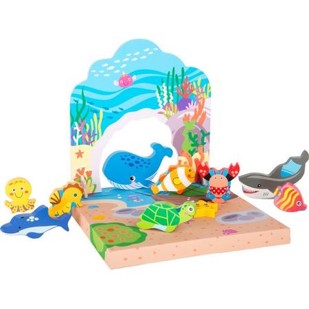 Houten speelwereld - Onderwater - Houten speelgoed vanaf 1,5 jaar