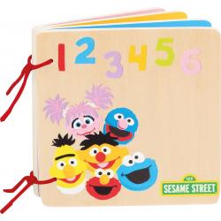 Sesamstraat nummers & kleuren - houten boekje - FSC®