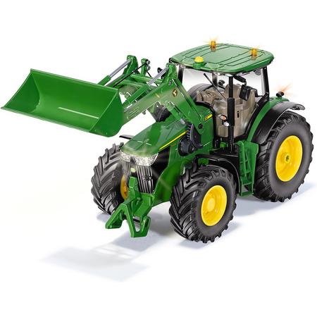 John Deere 7310R with front loader and bluetooth app control