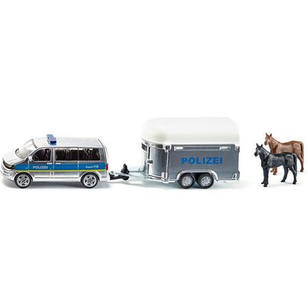 SIKU 2310 Politiebus met Paardenaanhanger