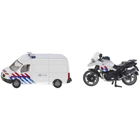 Siku Nederlandse politie speelgoedauto en motor set