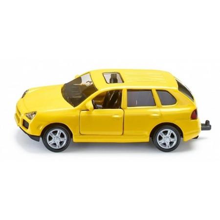 Siku Porsche modelauto geel - auto schaalmodel / miniatuur autos