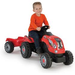 Smoby Tractor met Trailer - Rood