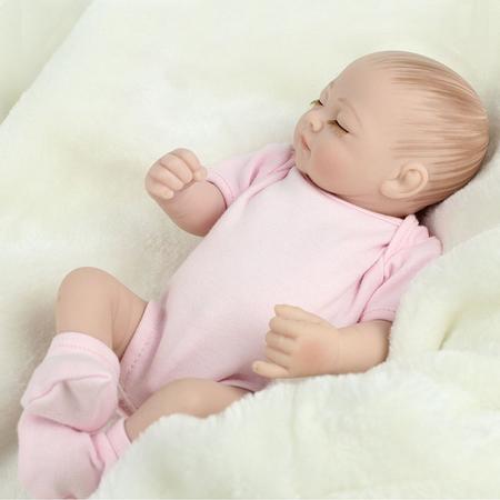 Babypop SONO met roze kleertjes - knuffel pop - Reborn Baby