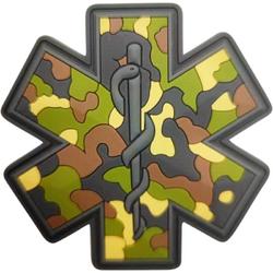 3D Patch Star of Life CAMOUFLAGE contour 8cm