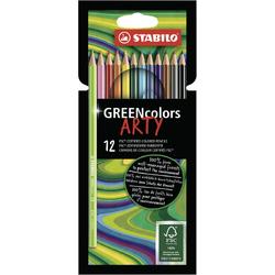 STABILO GREENcolors Kleurpotloden ARTY Etui 12 Kleuren
