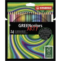 STABILO GREENcolors Kleurpotloden ARTY Etui 24 Kleuren