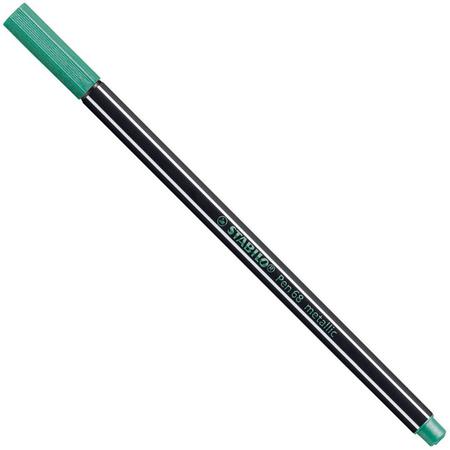 STABILO Pen 68 Metallic Viltstiften metallic groen