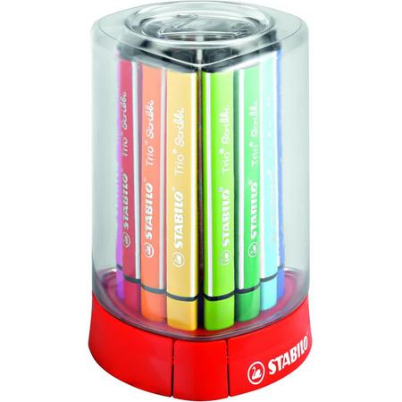 STABILO Trio Scribbi Viltstiften - box met 12 kleuren