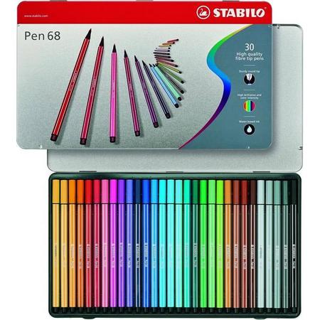 Stabilo Pen 68 blik 30 kleuren