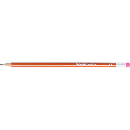 Stabilo pencil 160 with eraser HB orange
