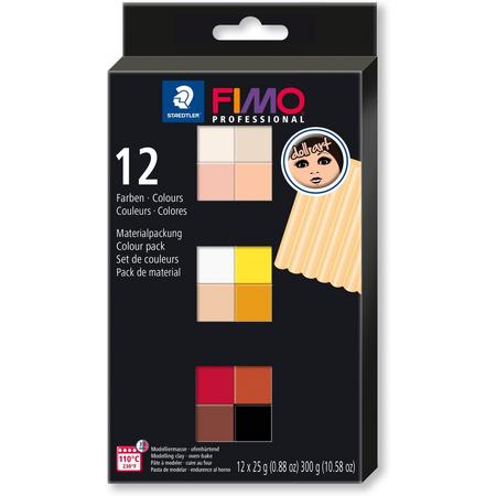 Fimo professional doll art colour pack 12 st