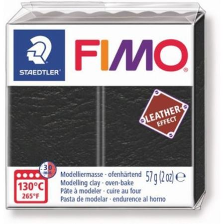 Fimo Leathereffect Boetseerklei Zwart 8010-909