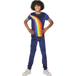 K3 - Verkleedkleding - Verkleedpak - Regenboog - Blauw - 3-5 jaar - Maat 116