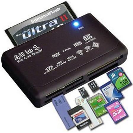 All In One USB 2.0 Geheugenkaartlezer CF/MS/TF/M2/(micro)SD Kaartlezer - Memory Card Kaart Reader - PC & Mac