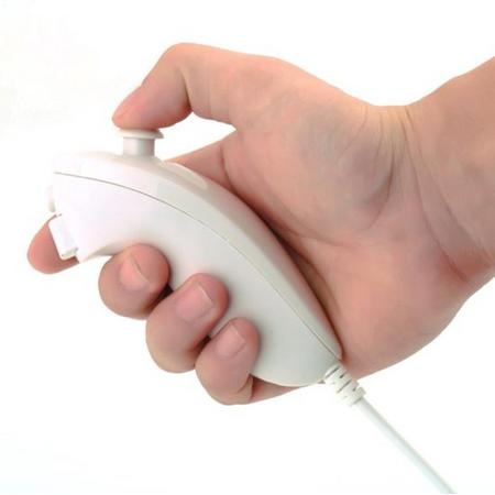 Nunchuk Controller Joystick Voor Wii U & Wii Remote - Wit