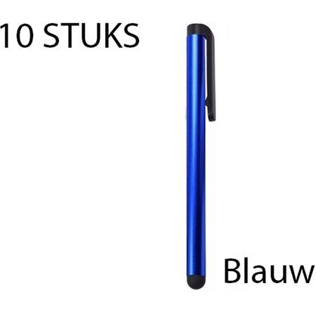 Stylus Pennen 10 Stuks Blauw - Geschikt voor iedere Smartphone en Tablet - Aanraakscherm Geschikt - Must Have!