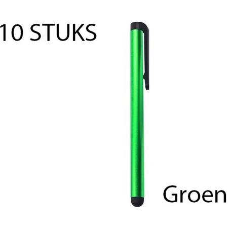 Stylus Pennen 10 Stuks Groen - Geschikt voor iedere Smartphone en Tablet - Aanraakscherm Geschikt - Must Have!