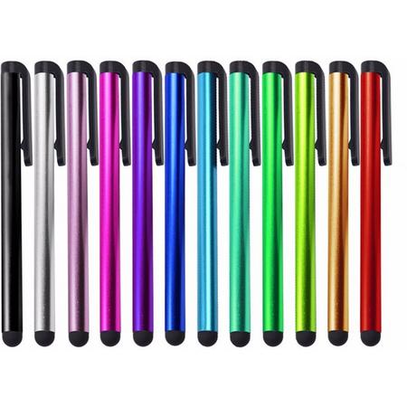 Stylus Pennen 10 Stuks Mix - Verschillende Kleuren - Geschikt voor iedere Smartphone en Tablet - Aanraakscherm Geschikt - Must Have!
