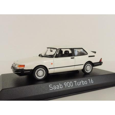 Saab 900 Turbo 16 Coupe 1991 Wit 1-43 Norev