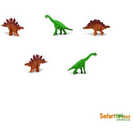 Good Luck Mini Figuren Brachiosaurus & Stegosaurus 10 stuks