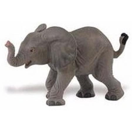 Plastic Afrikaanse olifant kalfje 8 cm - Speelfiguur