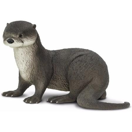 Plastic rivierotter 14 cm - speelgoed miniatuur otter