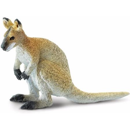 Plastic wallaby 9 cm - speelgoed kangoeroe