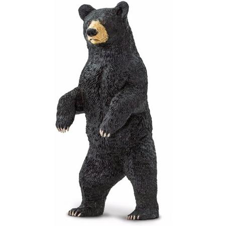 Plastic zwarte beer 10 cm - Speelfiguur
