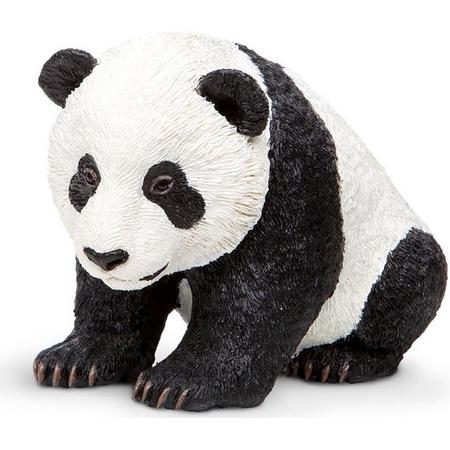 Safari Speeldier Pandajong 12 Cm Zwart/wit