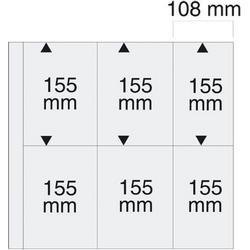 SAFE Insteekbladen voor ansichtkaarten - 12 pockets - 4 ringmechanisme - per 5 stuks
