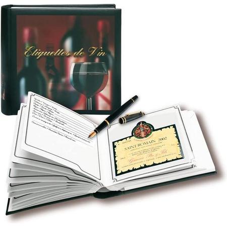 SAFE Luxe wijnetiketten album - verzamelboek compleet met 60 paginas