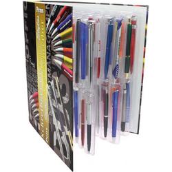 SAFE Pennen verzamelalbum met print - incl. 3 insteekbladen voor maximaal 48 stuks schrijfgerei