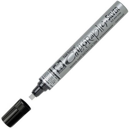 Sakura Touch Pen - Zilveren 5mm Kalligrafie Stift