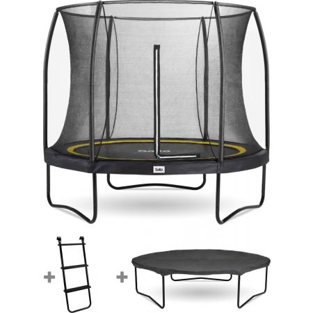 Salta Comfort Edition - Trampoline - Inclusief ladder en afdekhoes - ø 251 cm - Zwart
