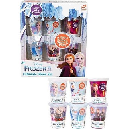 Frozen 2 Ultimate Slime Set - 6 Tubes - Snow,Slime,Putty