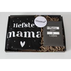 Brievenbus cadeau Liefste Mama - stoffen tas - spiegeltje - geurkaart