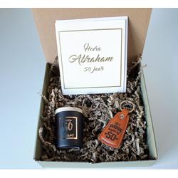 Minibox Abraham - cadeau 50 jarige - Cadeau Abraham