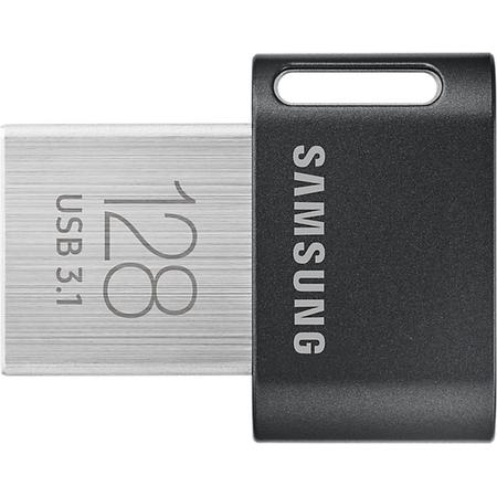Samsung MUF-128AB 128GB 3.1 (3.1 Gen 1) USB-Type-A-aansluiting Zwart, Roestvrijstaal USB flash drive